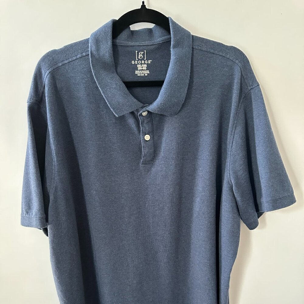 XXL George Men's Blue Polo Shirt